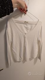 Giacchettino bianco in cotone Tezenis, taglia S