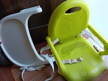 seggiolino e alzatina per pappa