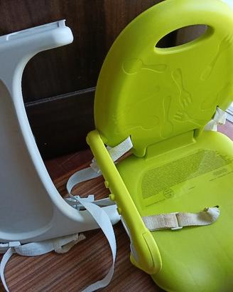 seggiolino e alzatina per pappa
