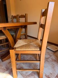 sedie in legno massello 