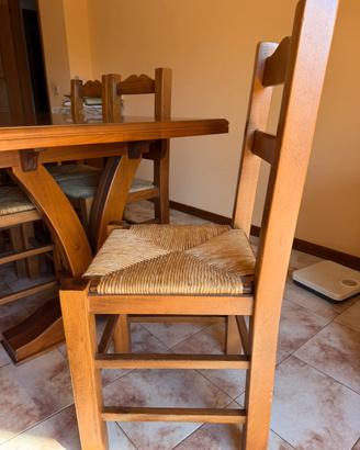 sedie in legno massello 