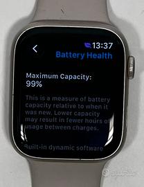 Apple Watch Serie 9 45mm + cinturino e vetrino