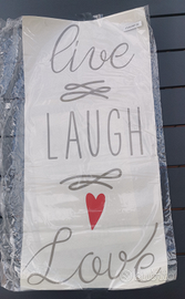 Adesivo murale, stencil scritta e cuore