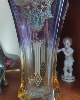 Vaso vetro Art Noveau France 
