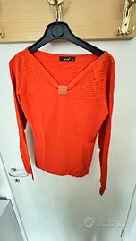 Maglia a maniche lunghe con dettaglio a strass