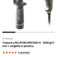 Ryobi RPD1200-K Trapano a Percussione 2 Velocità 1