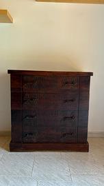 Cassettiera in legno