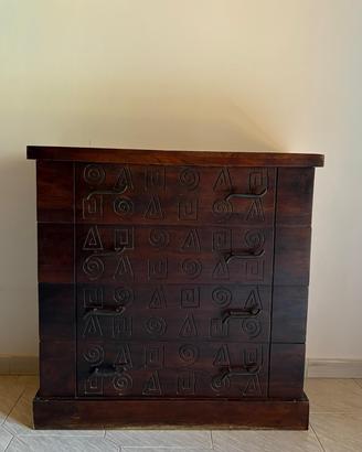 Cassettiera in legno