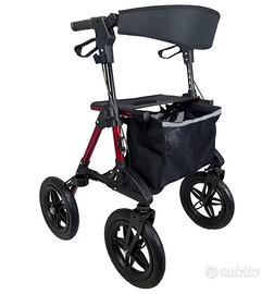 Deambulatore alluminio leggero e pieghevole