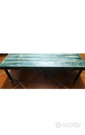 Tavolino Caffè Divano Salotto in legno e ferro