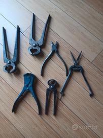 Set 6 vecchie tenaglie/pinze