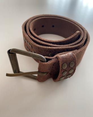 Cintura in cuoio marrone donna Fornarina tg.L