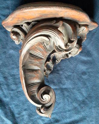 MENSOLA Rococo da parete, in legno, sec.XIX
