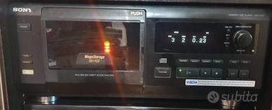 LETTORE CD SONY 51 DISCHI TELECOMANDO USCITA OTTIC