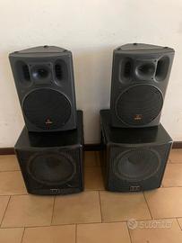 Subwoofer  casse audio luci per feste eventi