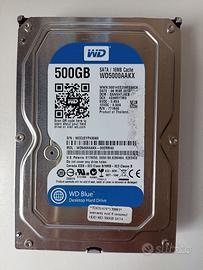 Hard Disk HDD 500 gb Western Digital WD5000AAKX