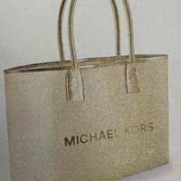 Michael Kors gold tote bag per donna