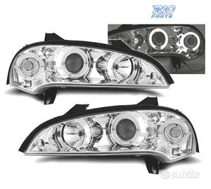 FARI PER OPEL TIGRA 95-03 ANGEL EYES FONDO CROMATO