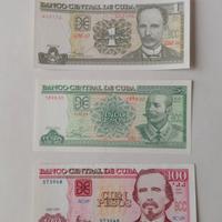 Lotto banconote Cubane in Pesos,Cuc Coupons 