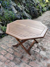 Tavolo da giardino pieghevole legno