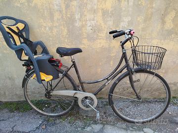 bicicletta donna +seggiolino 