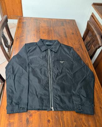 Prada Giacca Nera Nylon Re-Nylon taglia L