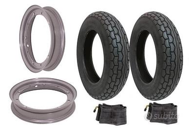 2 Ruote complete Piaggio Vespa 3.00-10 & 3.50-10