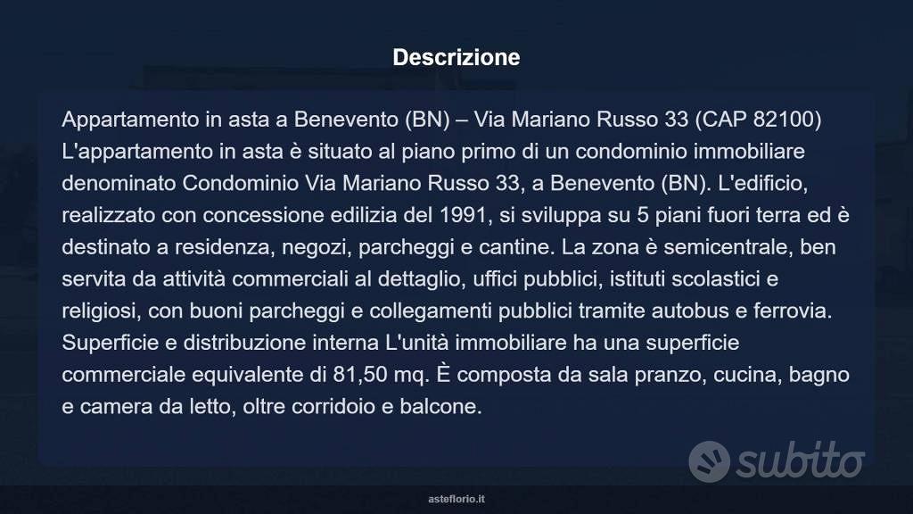Appartamento – Benevento, Benevento Ovest, Ferrovia - Vista 4