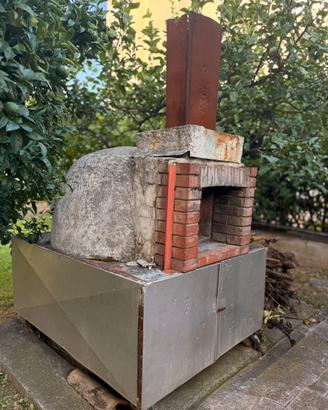 Forno a legna da giardino- Ideale per pane e pizza