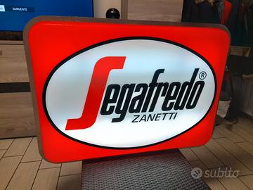 insegna bifacciale caffè Segafredo vintage 