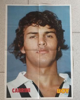 Poster vintage di Antonio Cabrini (Juventus)