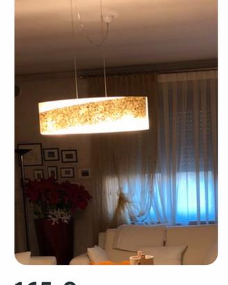 Lampadario e plafoniera abbinata