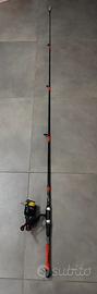 Canna da pesca Caperlan 180cm Tele 4x4 Mulinello