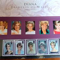 Serie francobolli Lady Diana