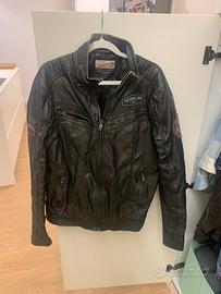 Giacca ecopelle motociclista