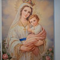 Stampa su Tela Madonna con Bambino