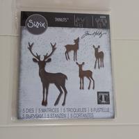 Set fustelle renne SIZZIX Thinlits nuove