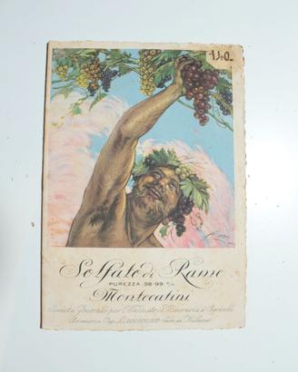 Pubblicità vintage Montecatini solfato di rame ill