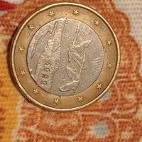 Moneta 1 euro dei cigni Finlandia 1999