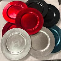 8 sottopiatti rotondi in plastica