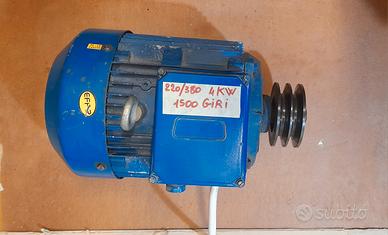 motore trifase 220/380  4kw 