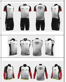 kit abbigliamento ciclismo 