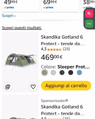 Tenda da campeggio Skandika 