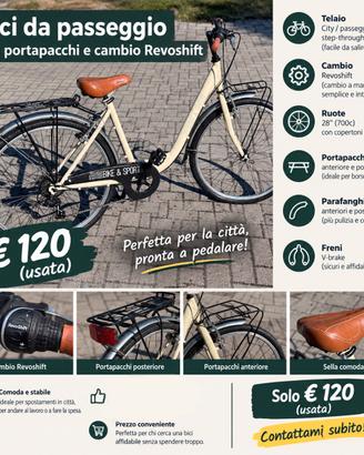 bici da passeggio città