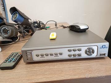 impianto videosorveglianza con hard disk da 1 tera