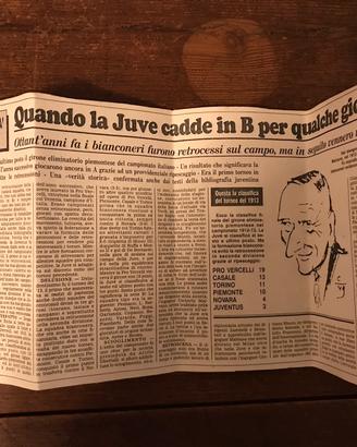 Juventus serie B 1911 articolo giornale
