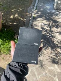 2 scatole Zippo originali doppie porta accendini