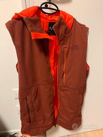 Gilet pile The North Face M marrone/arancio