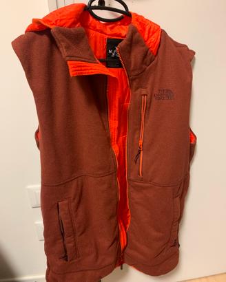 Gilet pile The North Face M marrone/arancio