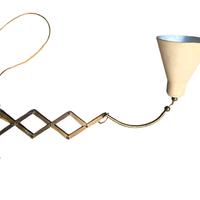 Stilnovo style, Lampada da parete a forbice in ott